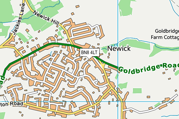 BN8 4LT map - OS VectorMap District (Ordnance Survey) BN8 4LT map - OS VectorMap District (Ordnance Survey)