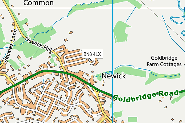 BN8 4LX map - OS VectorMap District (Ordnance Survey) BN8 4LX map - OS VectorMap District (Ordnance Survey)