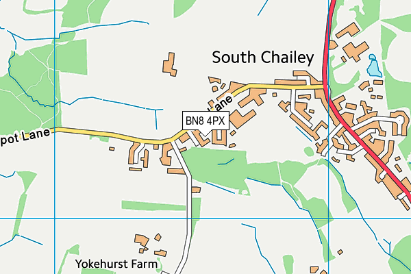 BN8 4PX map - OS VectorMap District (Ordnance Survey) BN8 4PX map - OS VectorMap District (Ordnance Survey)