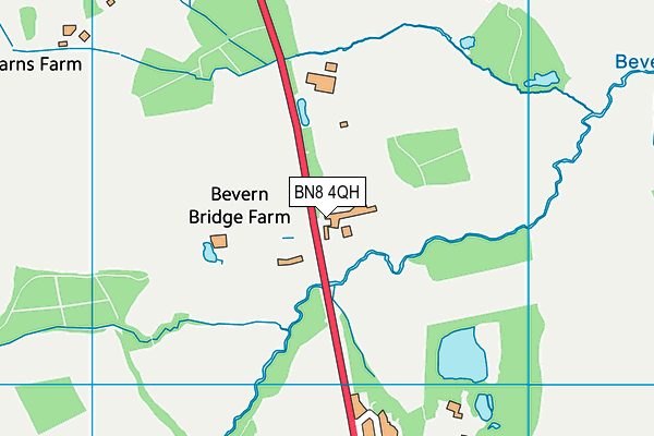 BN8 4QH map - OS VectorMap District (Ordnance Survey) BN8 4QH map - OS VectorMap District (Ordnance Survey)