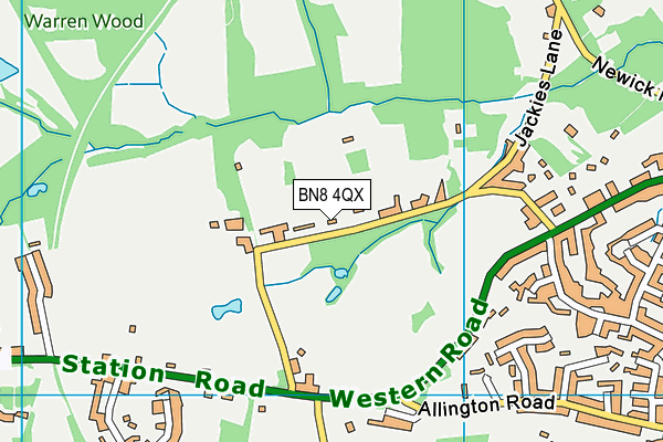 BN8 4QX map - OS VectorMap District (Ordnance Survey) BN8 4QX map - OS VectorMap District (Ordnance Survey)
