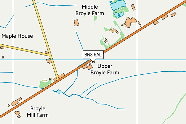 BN8 5AL map - OS VectorMap District (Ordnance Survey) BN8 5AL map - OS VectorMap District (Ordnance Survey)