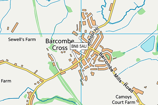 BN8 5AU map - OS VectorMap District (Ordnance Survey) BN8 5AU map - OS VectorMap District (Ordnance Survey)