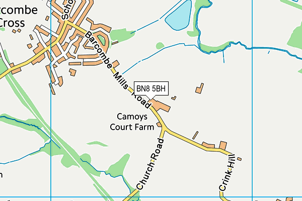 BN8 5BH map - OS VectorMap District (Ordnance Survey) BN8 5BH map - OS VectorMap District (Ordnance Survey)