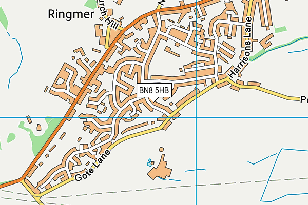 BN8 5HB map - OS VectorMap District (Ordnance Survey) BN8 5HB map - OS VectorMap District (Ordnance Survey)