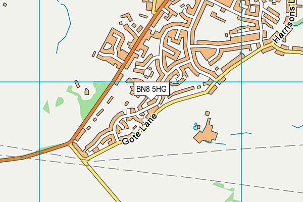 BN8 5HG map - OS VectorMap District (Ordnance Survey) BN8 5HG map - OS VectorMap District (Ordnance Survey)