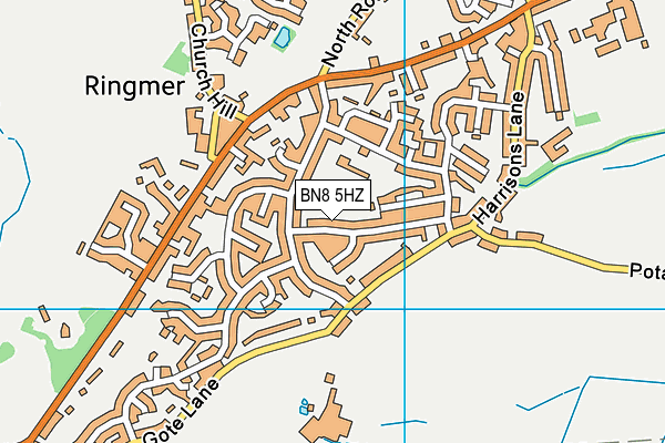 BN8 5HZ map - OS VectorMap District (Ordnance Survey) BN8 5HZ map - OS VectorMap District (Ordnance Survey)