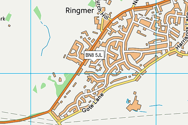 BN8 5JL map - OS VectorMap District (Ordnance Survey) BN8 5JL map - OS VectorMap District (Ordnance Survey)