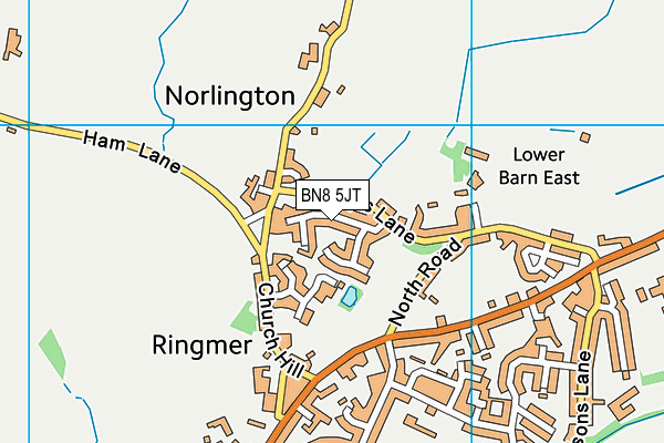 BN8 5JT map - OS VectorMap District (Ordnance Survey) BN8 5JT map - OS VectorMap District (Ordnance Survey)