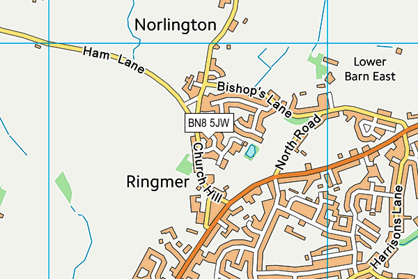 BN8 5JW map - OS VectorMap District (Ordnance Survey)