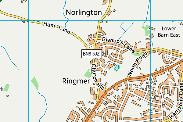 BN8 5JZ map - OS VectorMap District (Ordnance Survey) BN8 5JZ map - OS VectorMap District (Ordnance Survey)