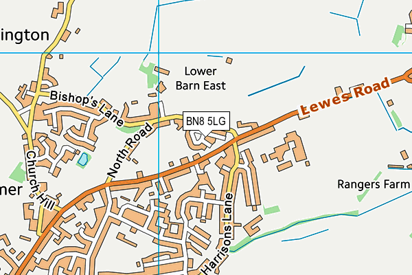 BN8 5LG map - OS VectorMap District (Ordnance Survey) BN8 5LG map - OS VectorMap District (Ordnance Survey)
