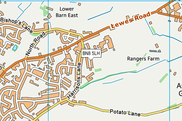 BN8 5LH map - OS VectorMap District (Ordnance Survey) BN8 5LH map - OS VectorMap District (Ordnance Survey)