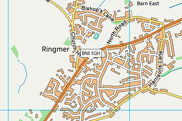 BN8 5QH map - OS VectorMap District (Ordnance Survey) BN8 5QH map - OS VectorMap District (Ordnance Survey)
