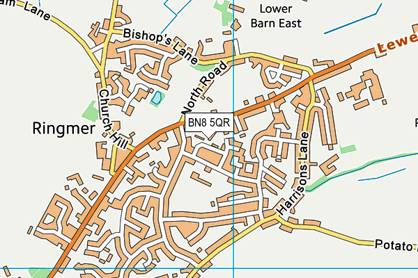 BN8 5QR map - OS VectorMap District (Ordnance Survey) BN8 5QR map - OS VectorMap District (Ordnance Survey)