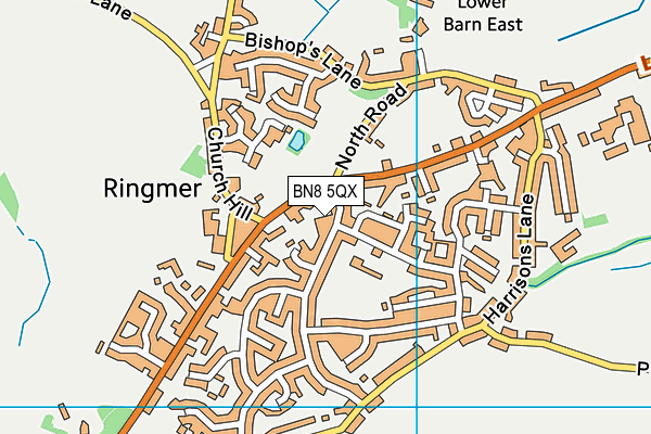 BN8 5QX map - OS VectorMap District (Ordnance Survey) BN8 5QX map - OS VectorMap District (Ordnance Survey)