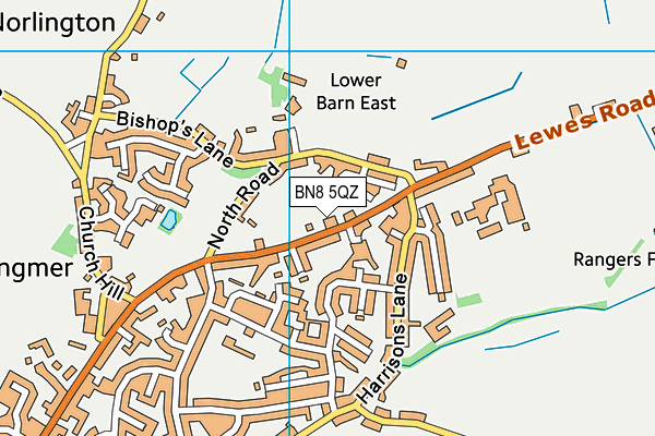 BN8 5QZ map - OS VectorMap District (Ordnance Survey) BN8 5QZ map - OS VectorMap District (Ordnance Survey)