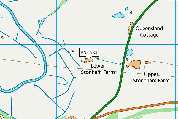 BN8 5RJ map - OS VectorMap District (Ordnance Survey)