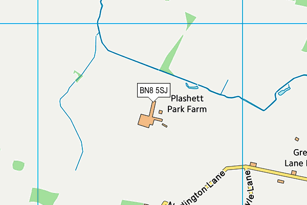 BN8 5SJ map - OS VectorMap District (Ordnance Survey) BN8 5SJ map - OS VectorMap District (Ordnance Survey)