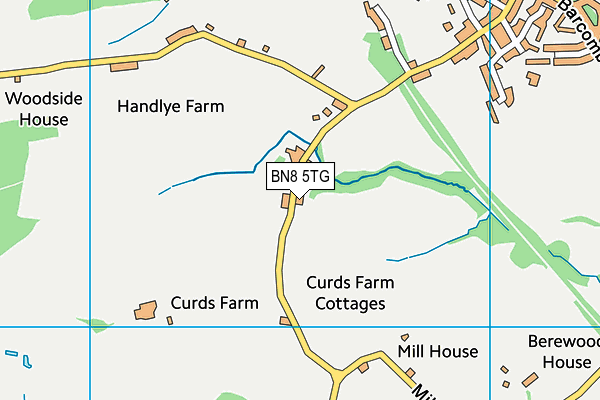 BN8 5TG map - OS VectorMap District (Ordnance Survey)