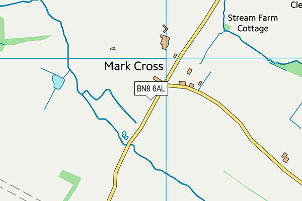 BN8 6AL map - OS VectorMap District (Ordnance Survey) BN8 6AL map - OS VectorMap District (Ordnance Survey)