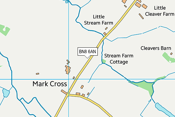 BN8 6AN map - OS VectorMap District (Ordnance Survey) BN8 6AN map - OS VectorMap District (Ordnance Survey)