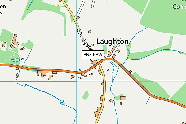 BN8 6BW map - OS VectorMap District (Ordnance Survey) BN8 6BW map - OS VectorMap District (Ordnance Survey)