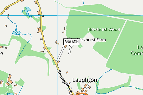BN8 6DH map - OS VectorMap District (Ordnance Survey) BN8 6DH map - OS VectorMap District (Ordnance Survey)
