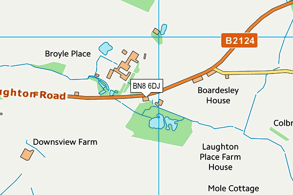 BN8 6DJ map - OS VectorMap District (Ordnance Survey) BN8 6DJ map - OS VectorMap District (Ordnance Survey)