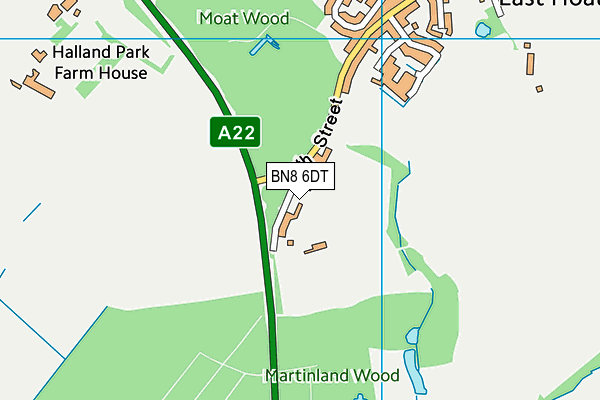 BN8 6DT map - OS VectorMap District (Ordnance Survey) BN8 6DT map - OS VectorMap District (Ordnance Survey)