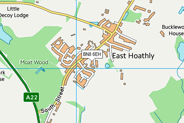 BN8 6EH map - OS VectorMap District (Ordnance Survey) BN8 6EH map - OS VectorMap District (Ordnance Survey)