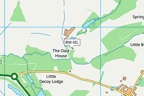 BN8 6EL map - OS VectorMap District (Ordnance Survey) BN8 6EL map - OS VectorMap District (Ordnance Survey)