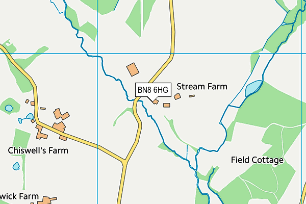BN8 6HG map - OS VectorMap District (Ordnance Survey) BN8 6HG map - OS VectorMap District (Ordnance Survey)