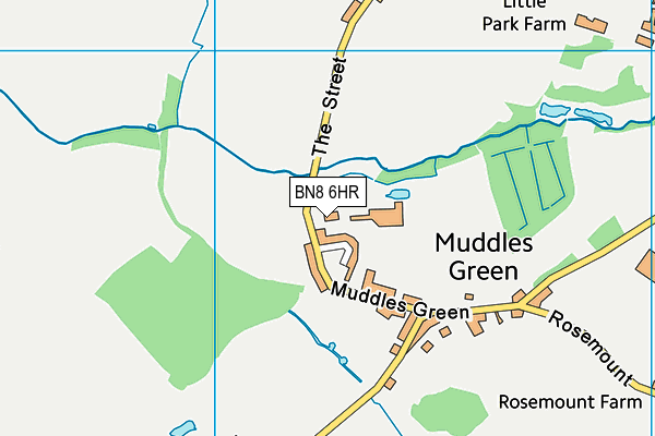 BN8 6HR map - OS VectorMap District (Ordnance Survey)