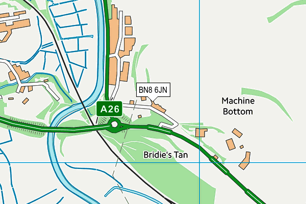 BN8 6JN map - OS VectorMap District (Ordnance Survey) BN8 6JN map - OS VectorMap District (Ordnance Survey)