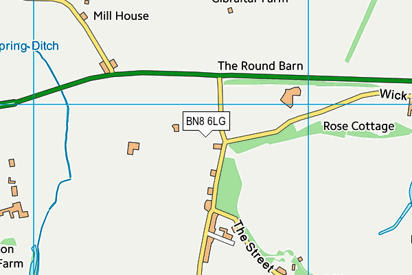 BN8 6LG map - OS VectorMap District (Ordnance Survey) BN8 6LG map - OS VectorMap District (Ordnance Survey)