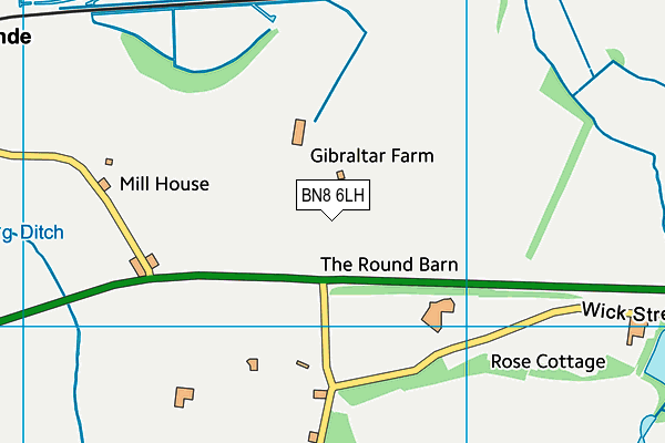 BN8 6LH map - OS VectorMap District (Ordnance Survey)