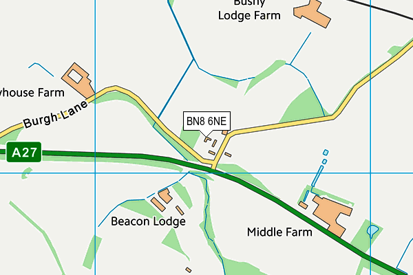BN8 6NE map - OS VectorMap District (Ordnance Survey) BN8 6NE map - OS VectorMap District (Ordnance Survey)
