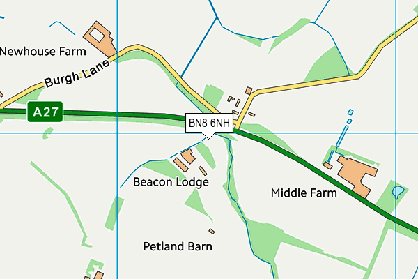 BN8 6NH map - OS VectorMap District (Ordnance Survey) BN8 6NH map - OS VectorMap District (Ordnance Survey)
