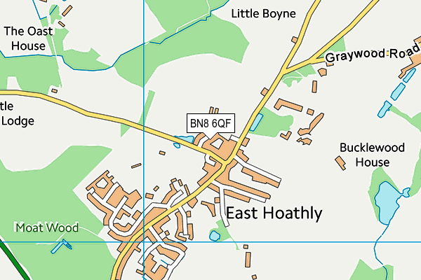 BN8 6QF map - OS VectorMap District (Ordnance Survey) BN8 6QF map - OS VectorMap District (Ordnance Survey)