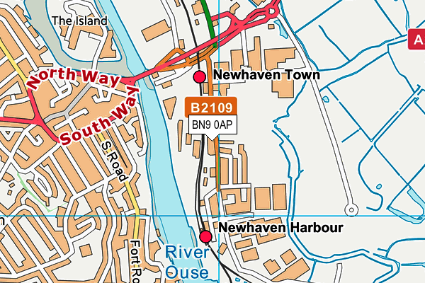 BN9 0AP map - OS VectorMap District (Ordnance Survey) BN9 0AP map - OS VectorMap District (Ordnance Survey)
