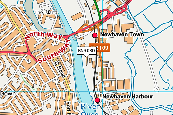 BN9 0BD map - OS VectorMap District (Ordnance Survey) BN9 0BD map - OS VectorMap District (Ordnance Survey)