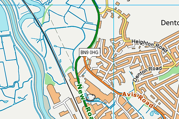 BN9 0HG map - OS VectorMap District (Ordnance Survey) BN9 0HG map - OS VectorMap District (Ordnance Survey)