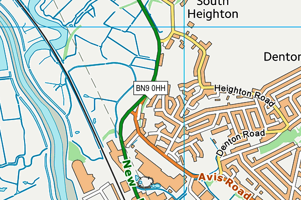 BN9 0HH map - OS VectorMap District (Ordnance Survey) BN9 0HH map - OS VectorMap District (Ordnance Survey)