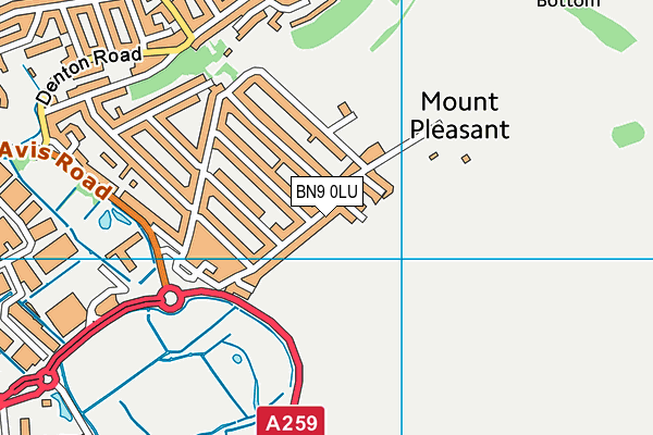 BN9 0LU map - OS VectorMap District (Ordnance Survey) BN9 0LU map - OS VectorMap District (Ordnance Survey)