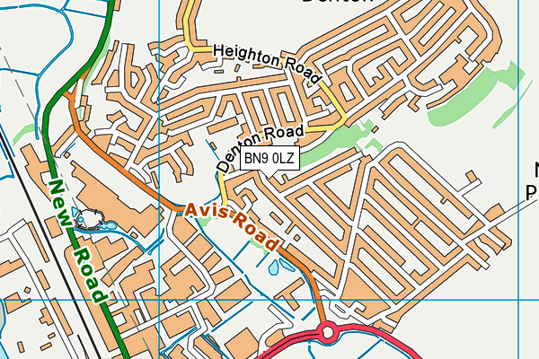 BN9 0LZ map - OS VectorMap District (Ordnance Survey) BN9 0LZ map - OS VectorMap District (Ordnance Survey)