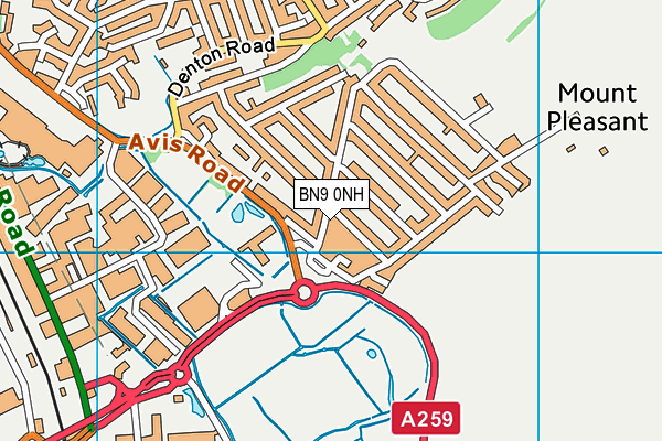 BN9 0NH map - OS VectorMap District (Ordnance Survey) BN9 0NH map - OS VectorMap District (Ordnance Survey)