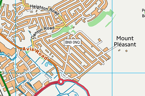 BN9 0NQ map - OS VectorMap District (Ordnance Survey) BN9 0NQ map - OS VectorMap District (Ordnance Survey)