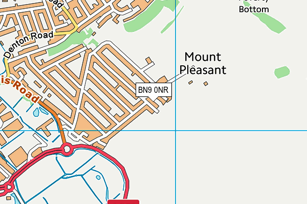 BN9 0NR map - OS VectorMap District (Ordnance Survey)
