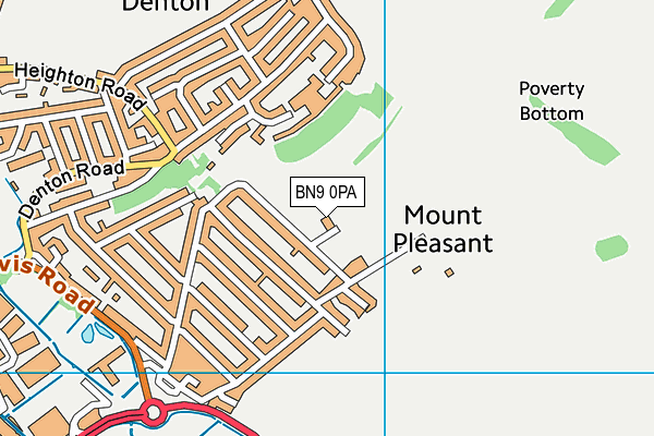 BN9 0PA map - OS VectorMap District (Ordnance Survey) BN9 0PA map - OS VectorMap District (Ordnance Survey)